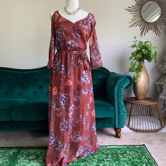 New Bar III Gypsy Floral Boho Dress Size NWT Size Small - Picture 1 of 11